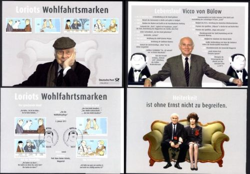 Bund, Nr. 2836 - 2839 - LORIOT - limitierte Klappkarte (Format A5) - SELTEN!