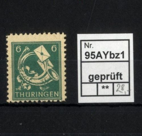 SBZ, Michel Nr. 95 AY bz1 postfrisch, geprüft Dr. Jasch BPP