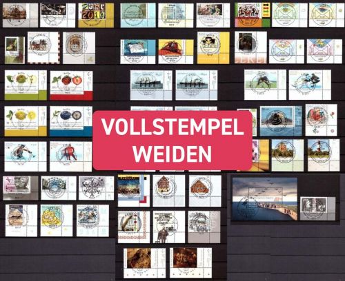 BUND Jahrgang 2010 ESST Vollstempel WEIDEN - Eckrand - komplett ohne Sk
