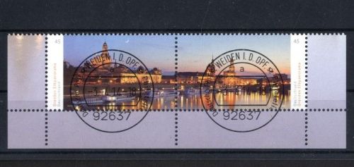 Bund, Michel Nr. 3068-3069 gestempelt EVST Weiden - Dresden Elbpanorama