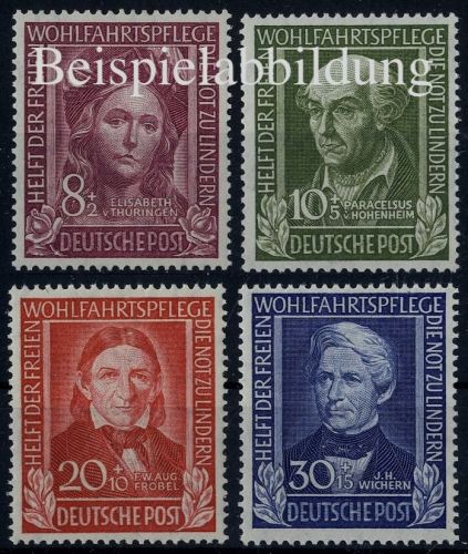 Bund, Michel Nr. 117-120 postfrisch - Helfer der Menschheit (I)
