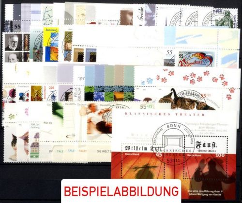 BUND Jahrgang 2004 ESST Vollstempel FRANKFURT am Main - Eckrand - ohne Sk