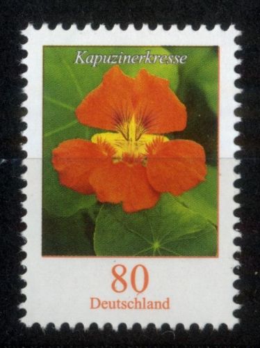 Bund, Michel Nr. 3469 postfrisch - Freimarke Blumen: 80 cent Große Kapuzinerkresse (Tropaeolum majus)