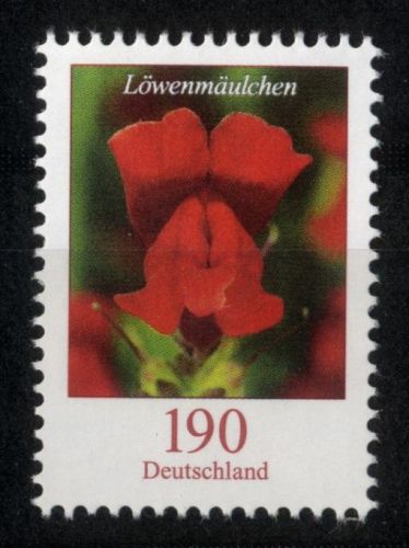 Bund, Michel Nr. 3474 postfrisch - Freimarke Blumen 190 cent Löwenmäulchen (Antirrhinum sp.)