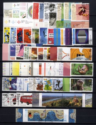 BUND Deutschland Briefmarken Jahrgang 2020 gestempelt ohne Blocks und Dauerserien