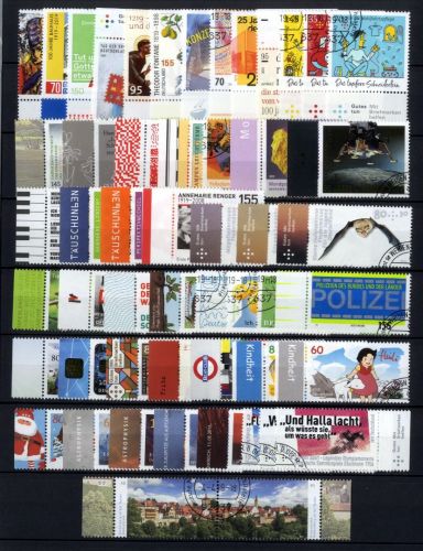 BUND Deutschland Briefmarken Jahrgang 2019 gestempelt ohne Blocks und Dauerserien
