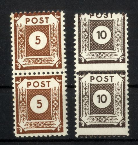 SBZ, Michel Nr. 42 D II / 45 D II - Coswig gez. L11 postfrisch