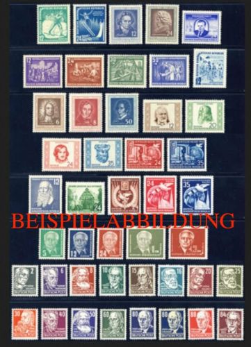 DDR, Jahrgang 1952 postfrisch komplett