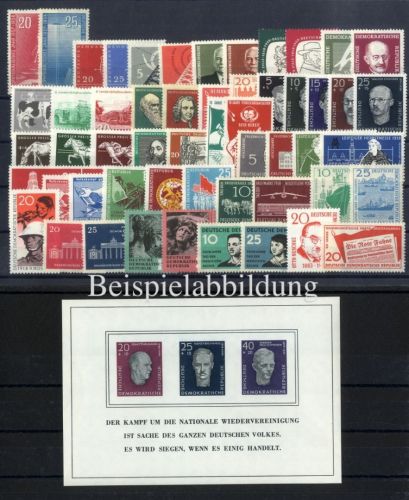 DDR, Jahrgang 1958 postfrisch komplett