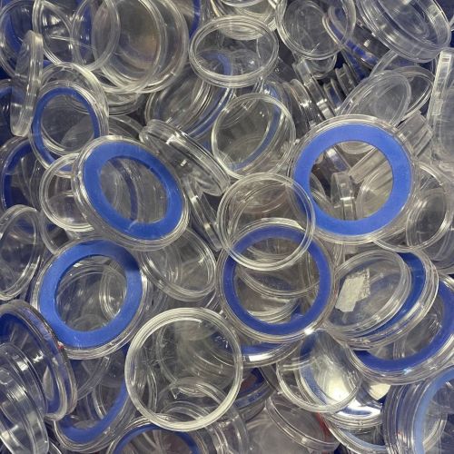1 kg Lot Münzkapseln Kapseln gemischt mix verschiedene Größen gebraucht