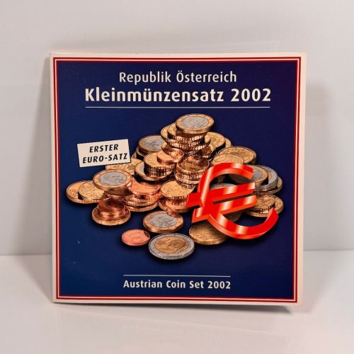 ÖSTERREICH Kursmünzensatz KMS 2002 im original Folder (3,88 €)