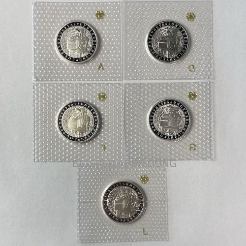 BRD 5 x 10 DM - Bundesverfassungsgericht - 2001 PP - ADFGJ original Noppenfolie