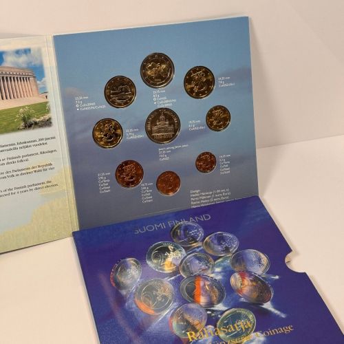 FINNLAND Suomi Kursmünzensatz KMS 2002 im original Folder (3,88€)
