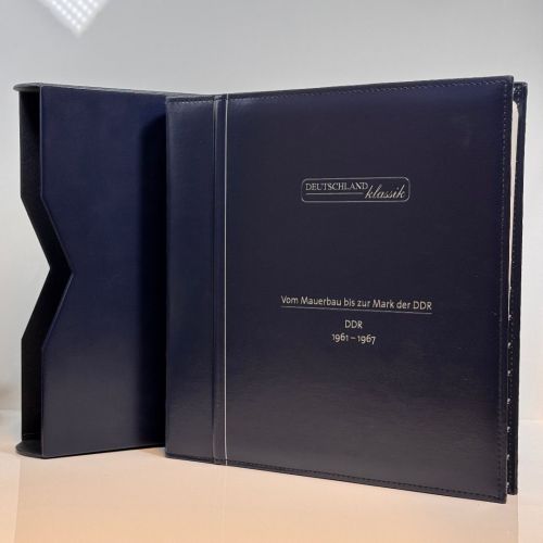 Deutschland KLASSIK Vordruckalbum DDR 1961-1967 - Leuchtturm-Binder mit Kassette