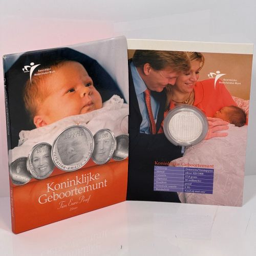 Niederlande 2004 10 Euro Silber PP - Geburt von Catharina-Amalia - Hologramm