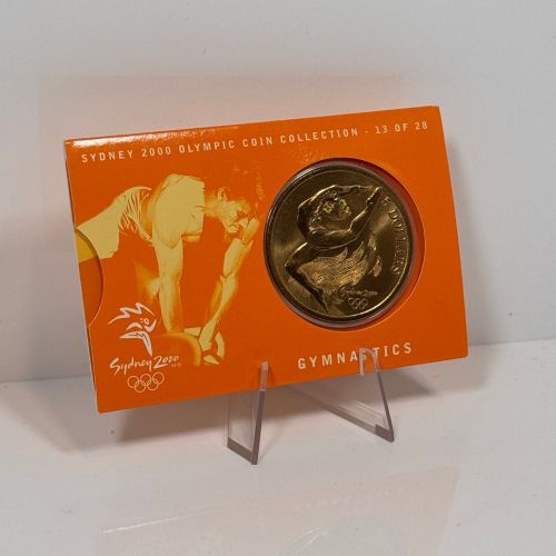 AUSTRALIEN 5 Dollar - Olympia 2000 Sydney - Gymnastik 13/28 - Münze st