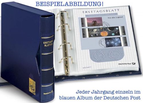 BRD BUND ETB Jahrgang 2022 komplett - Ersttagsblätter im blauen Post Binder