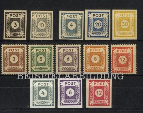 SBZ Nr. 51-52, 53-55, 56-60, 61-63 postfrisch