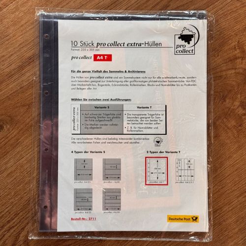 Deutsche Post pro collect EXTRA Hüllen A4/T - 299 x 214mm Transparent - in OVP