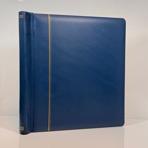 SCHAUBEK Klemmbinder Leder Blau - hochwertig und exklusiv! - gebraucht