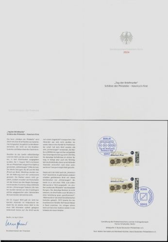 MINISTERKARTE 3822 - Tag der Briefmarke: America’s First - Brasilien Ochsenaugen
