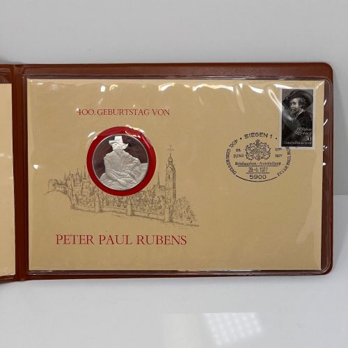 Numisbrief 400. Geburtstag Paul Peter Rubens in Gedenkfolder | Worbes 14