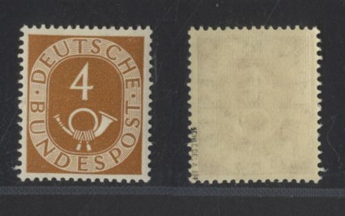 Bund MiNr. 124 - 4 Pf. Posthorn postfrisch, tiefst geprüft Schlegel BPP