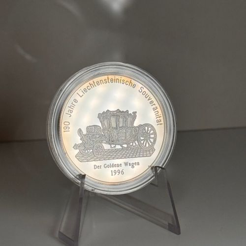 LIECHTENSTEIN 20 Euro 1996 - 190 jahre Liechtensteinische Souverenität - PP Kapsel