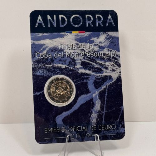 ANDORRA 2 Euro 2019 - Ski Alpin Finale - original OVP in Coincard