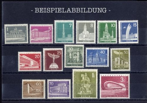 Berlin, Michel Nr. 140-154 postfrisch - Freimarken: Berliner Stadtbilder (II)