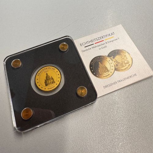 Goldmünze TSCHAD 2020 - 1/500 Oz Gold 999 - Frauenkirche / Dresden