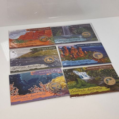 AUSTRALIEN 6 x 1 Dollar - World Heritage Site Serie "Celebrate Australia"