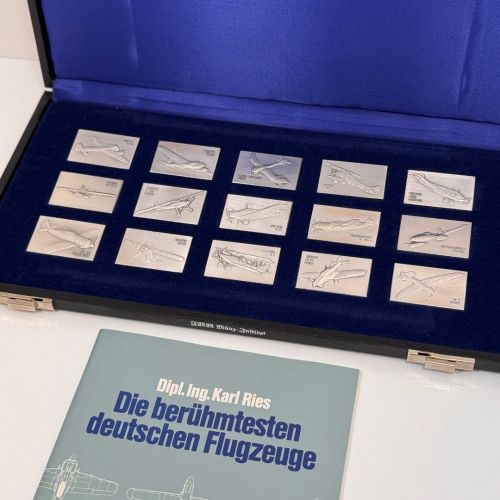 15x SILBERBARREN 446g 999 - Die berühmtesten deutschen Flugzeuge ≈30g pro Barren