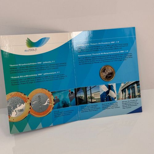 FINNLAND 5 Euro 2006 - Vorsitz im Rat der Europäischen Union - in Folder UVP