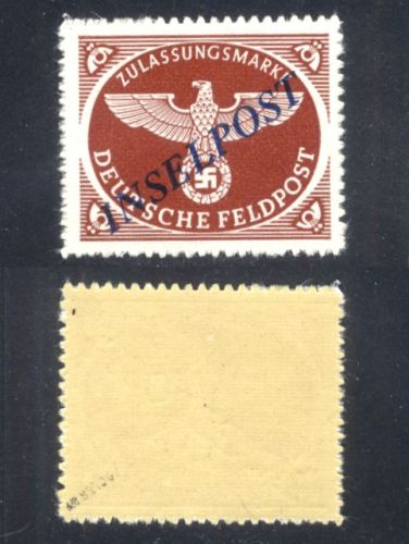 Feldpost Inselpost MiNr 10 B bI postfrisch geprüft Mogler BPP - Agramer Aufdruck