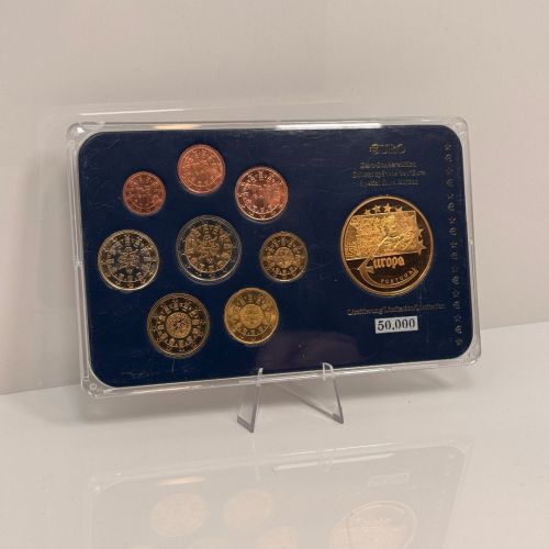 PORTUGAL Kursmünzensatz KMS 2002 – EURO Sonderedition mit PP Medaille