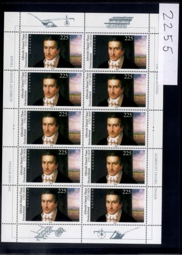 Bund, Michel Nr. 2255 Zehnerbogen postfrisch - Albrecht Daniel Thaer