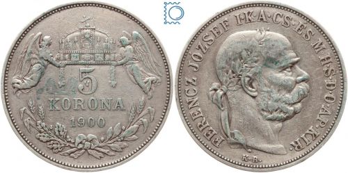 Österreich 5 Korona 1900 KB Kremnitz | Franz Joseph I. | Haus Habsburg