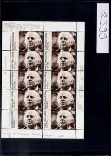 Bund, Michel Nr. 2399 Zehnerbogen postfrisch - Reinhard Schwarz-Schilling