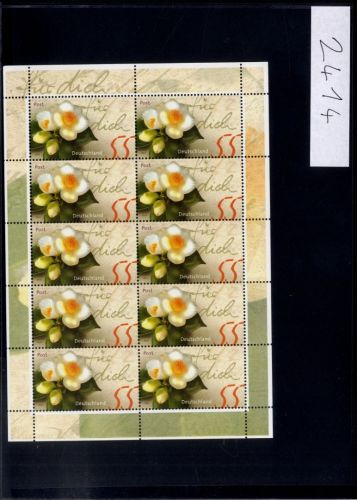 Bund, Michel Nr. 2414 Zehnerbogen postfrisch - Post! Kameliengruß