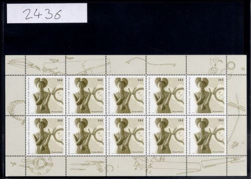 Bund, Michel Nr. 2436 Zehnerbogen postfrisch - Keltenfürst vom Glauberg