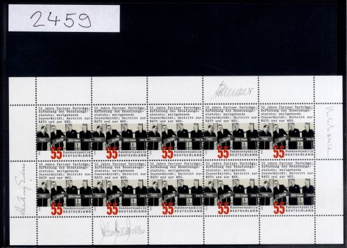 Bund, Michel Nr. 2459 Zehnerbogen postfrisch - Pariser Verträge