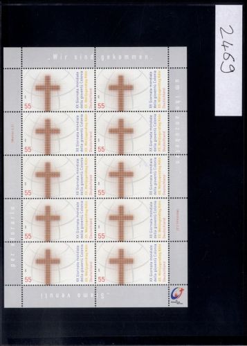 Bund, Michel Nr. 2469 Zehnerbogen postfrisch - Weltjugendtag