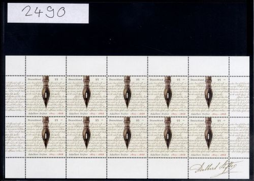 Bund, Michel Nr. 2490 Zehnerbogen postfrisch - Adalbert Stifter