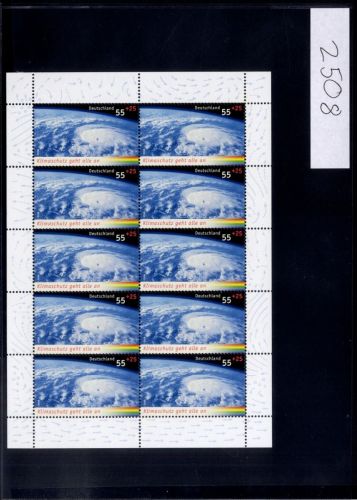 Bund, Michel Nr. 2508 Zehnerbogen postfrisch - Klimaschutz geht alle an