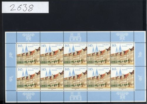 Bund, Michel Nr. 2638 Zehnerbogen postfrisch - 1100 Jahre Eichstätt