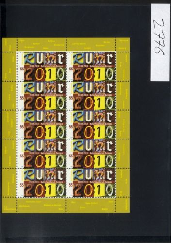 Bund Nr. 2776 Zehnerbogen postfrisch - Ruhrgebiet Kulturhauptstadt Europas 2010