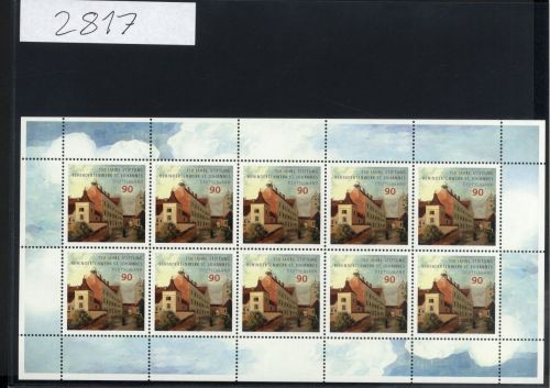 Bund, Michel Nr. 2817 Zehnerbogen postfrisch - Stiftung Behindertenwerk