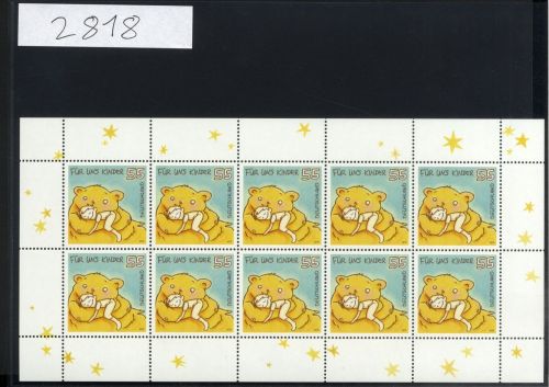 Bund, Michel Nr. 2818 Zehnerbogen postfrisch - Für uns Kinder