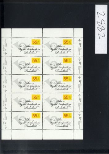 Bund, Michel Nr. 2882 Zehnerbogen postfrisch - Tag der Briefmarke 2011